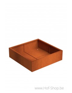 Andes 140 x 140 x 40 cm - Plantenbak in cortenstaal