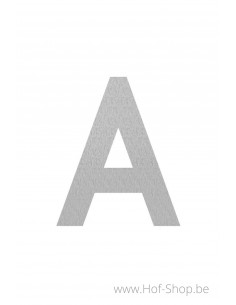 Letter A  - inox 12 cm hoog