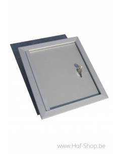 Alu deur 30 x 34 cm - brievenbusdeur aluminium