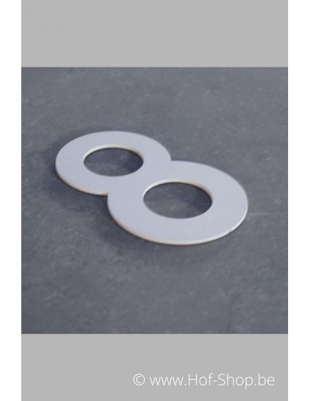 Lettre A - blanc aluminium 5 cm de haute (Numéro de maison Albo)