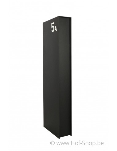 Lettre B - blanc aluminium 5 cm de haute (Numéro de maison Albo)