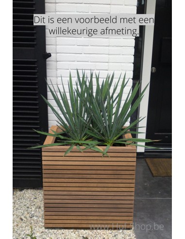 Malaga Rhombus  - Plantenbak in hardhout