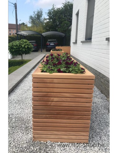 Malaga Rhombus 200 x 50 x 65 cm - Plantenbak in hardhout