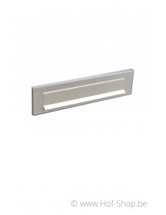 Alu klep met veer - 29 x 7,3 cm - briefplaat aluminium