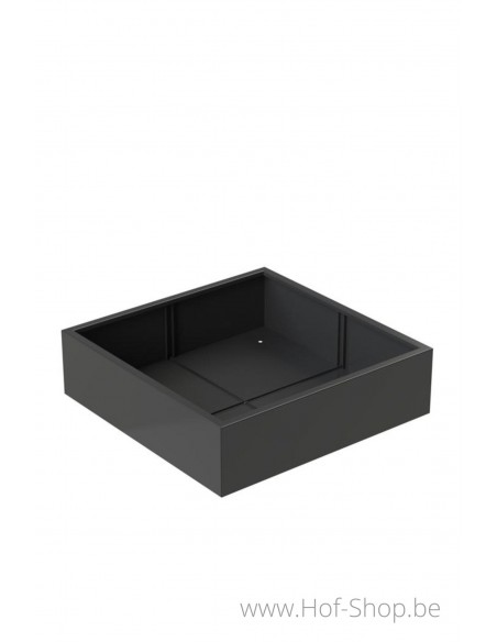 Carrez 140 x 140 x 40 cm - Jardinière Adezz en aluminium