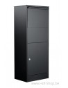 Allux 800 Large noir Front Door rukolock - boîte à colis