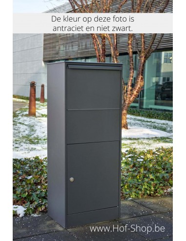 Allux 800 Large noir Front Door rukolock - boîte à colis