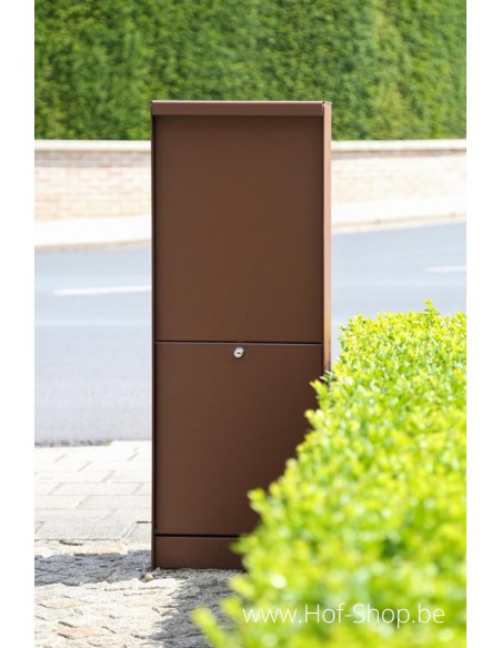Dropbox Small Cortenstaal Look - pakketbus aluminium