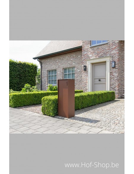 Dropbox Small Aspect acier Corten Back Door - ONZO boîte à colis aluminium
