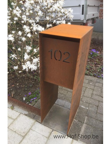 Carta - brievenbus cortenstaal