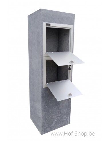 Alicante Modern Double - VASP Boîte aux lettres pour immeuble en pierre blue