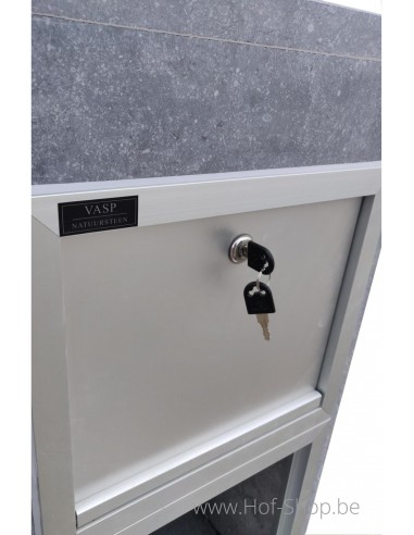 Alicante Modern Double - VASP Boîte aux lettres pour immeuble en pierre blue