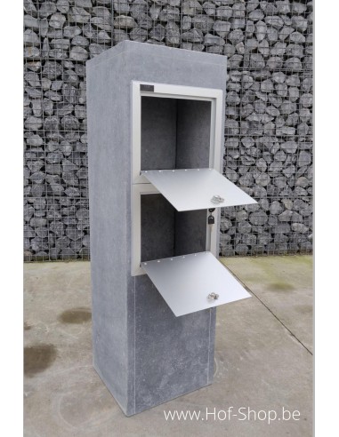 Alicante Modern Double - VASP Boîte aux lettres pour immeuble en pierre blue