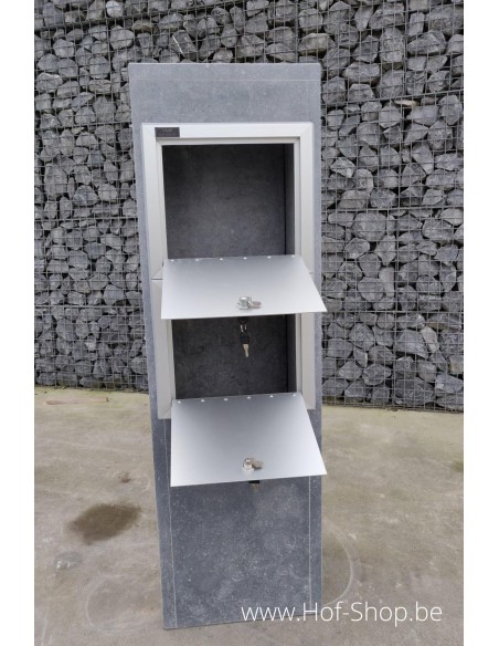 Alicante Modern Double - VASP Boîte aux lettres pour immeuble en pierre blue