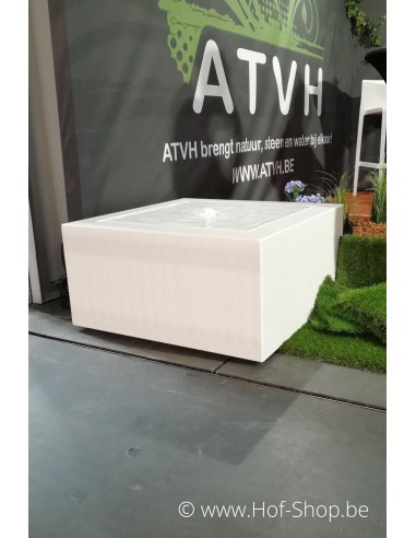 Watertafel 80 x 80 x 40 cm ral 9010 - aluminium