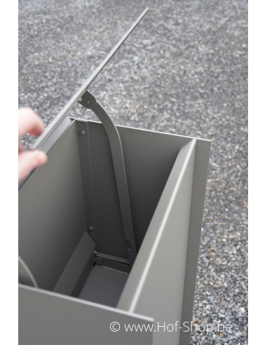 Dropbox Small RAL 7039 - pakketbus aluminium