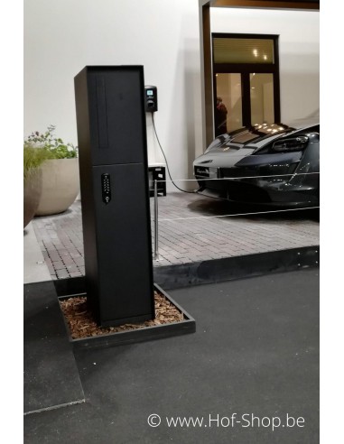 Fenix Front RAL 9005 - boîte à colis eSafe aluminium