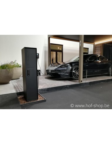 Fenix Front RAL 9005 - boîte à colis eSafe aluminium