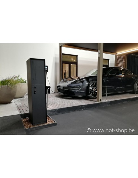 Fenix Front RAL 9005 - boîte à colis eSafe aluminium