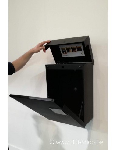 Topak RAL 9005 - boîte à colis eSafe aluminium