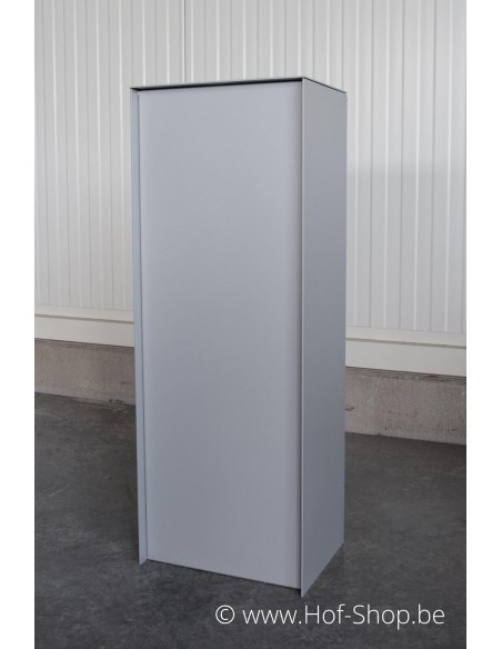 Dropbox Small RAL 9006 - pakketbus aluminium