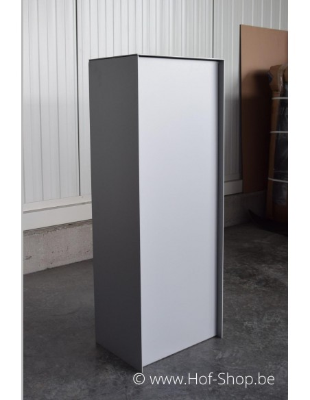 Dropbox Small RAL 9006 - pakketbus aluminium