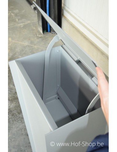 Dropbox Small RAL 9006 Back Door - ONZO boîte à colis aluminium