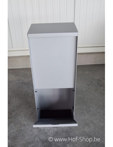 Dropbox Small RAL 9006 - pakketbus aluminium