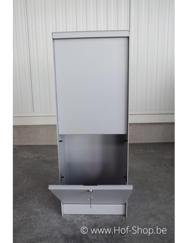 Dropbox Small RAL 9006 Back Door - ONZO boîte à colis aluminium
