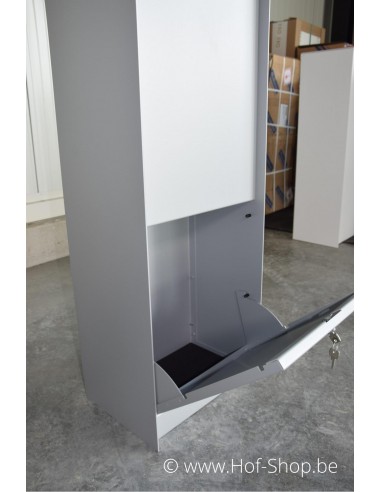 Dropbox Small RAL 9006 Back Door - ONZO boîte à colis aluminium