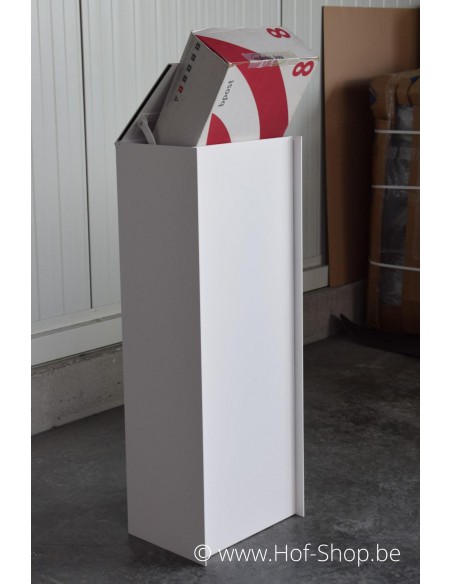 Dropbox Small RAL 9016 - pakketbus aluminium