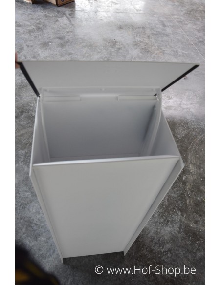 Dropbox Small RAL 9016 - pakketbus aluminium