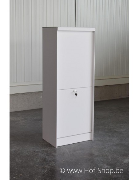 Dropbox Small RAL 9016 - pakketbus aluminium