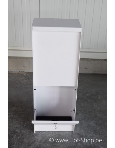 Dropbox Small RAL 9016 - pakketbus aluminium