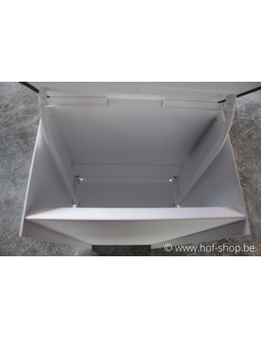 Dropbox Small RAL 9016 - pakketbus aluminium