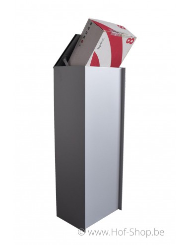 Dropbox Small RAL 9006 Back Door - ONZO boîte à colis aluminium