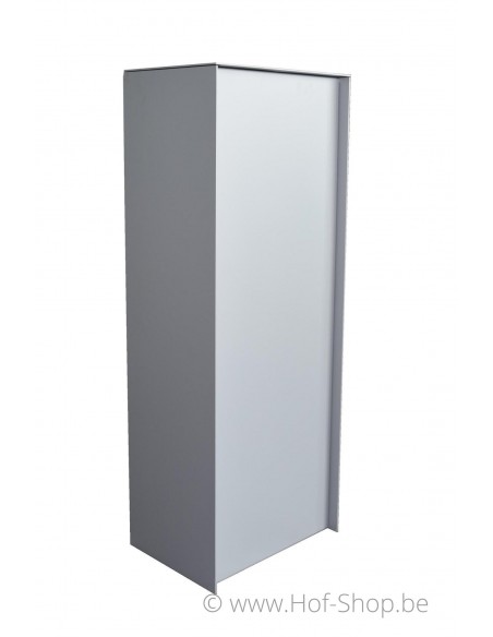 Dropbox Small RAL 9006 - pakketbus aluminium