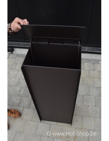 Dropbox Small RAL 8019 Back Door - ONZO boîte à colis aluminium