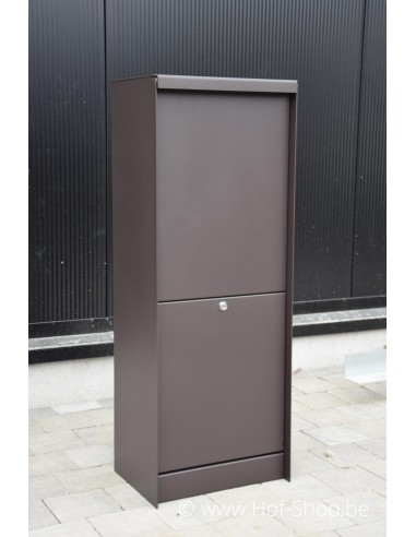 Dropbox Small RAL 8019 Back Door - ONZO boîte à colis aluminium