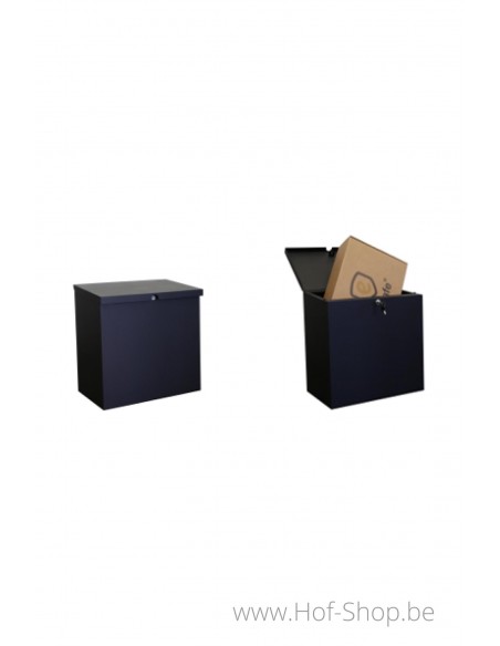 Pushbox RAL 9005 - ONZO pakketbus metaal