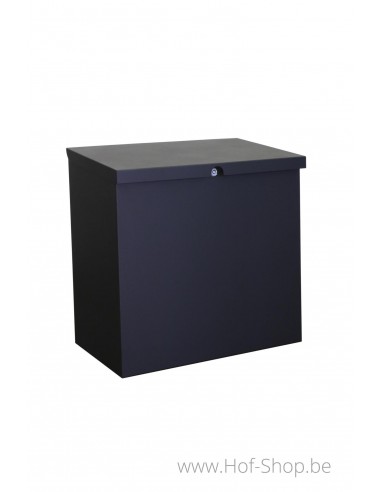 Pushbox RAL 9005 - pakketbus aluminium