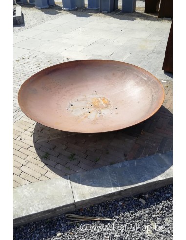 Halo 150 x 33 cm - Brasero en acier corten