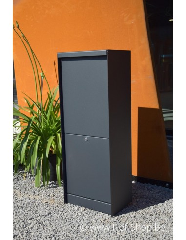 Dropbox Small RAL 7021 Back Door - ONZO boîte à colis aluminium