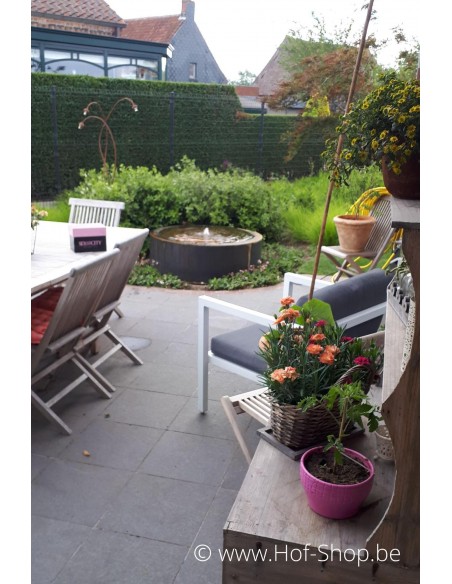 Table d'eau rond 120 x 40 - Adezz Table d'eau en acier corten