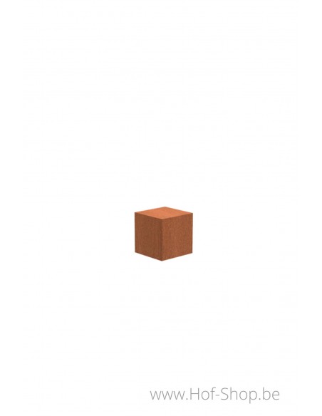 Socle 40 x 40 x 40 - socle en acier corten