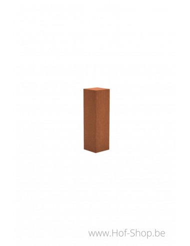 Sokkel Pedestal 30 x 30 x 100 - zuil in cortenstaal