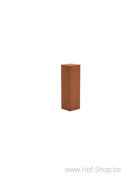 Socle 30 x 30 x 100 - socle en acier corten