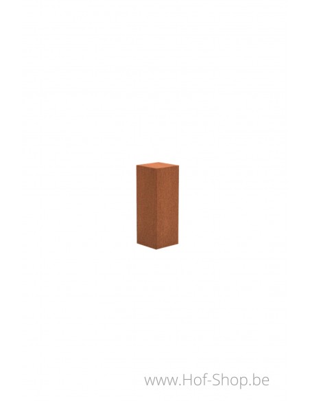 Socle 30 x 30 x 80 - socle en acier corten