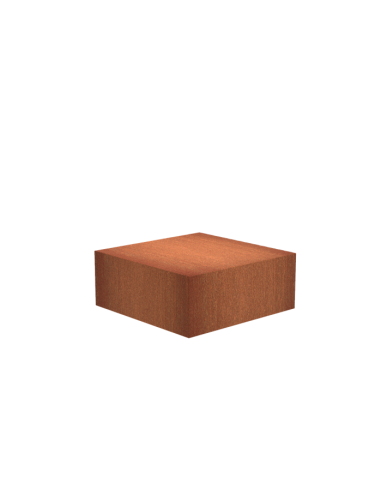 Sokkel Pedestal 100 x 100 x 40 - zuil in cortenstaal