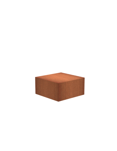 Socle 80 x 80 x 40 - socle en acier corten